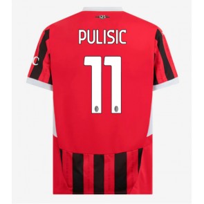 Billiga AC Milan Christian Pulisic #11 Hemmatröja 2024-25 Kortärmad